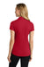 Port Authority L572 Womens Dry Zone Moisture Wicking Short Sleeve Polo Shirt Engine Red Model Back