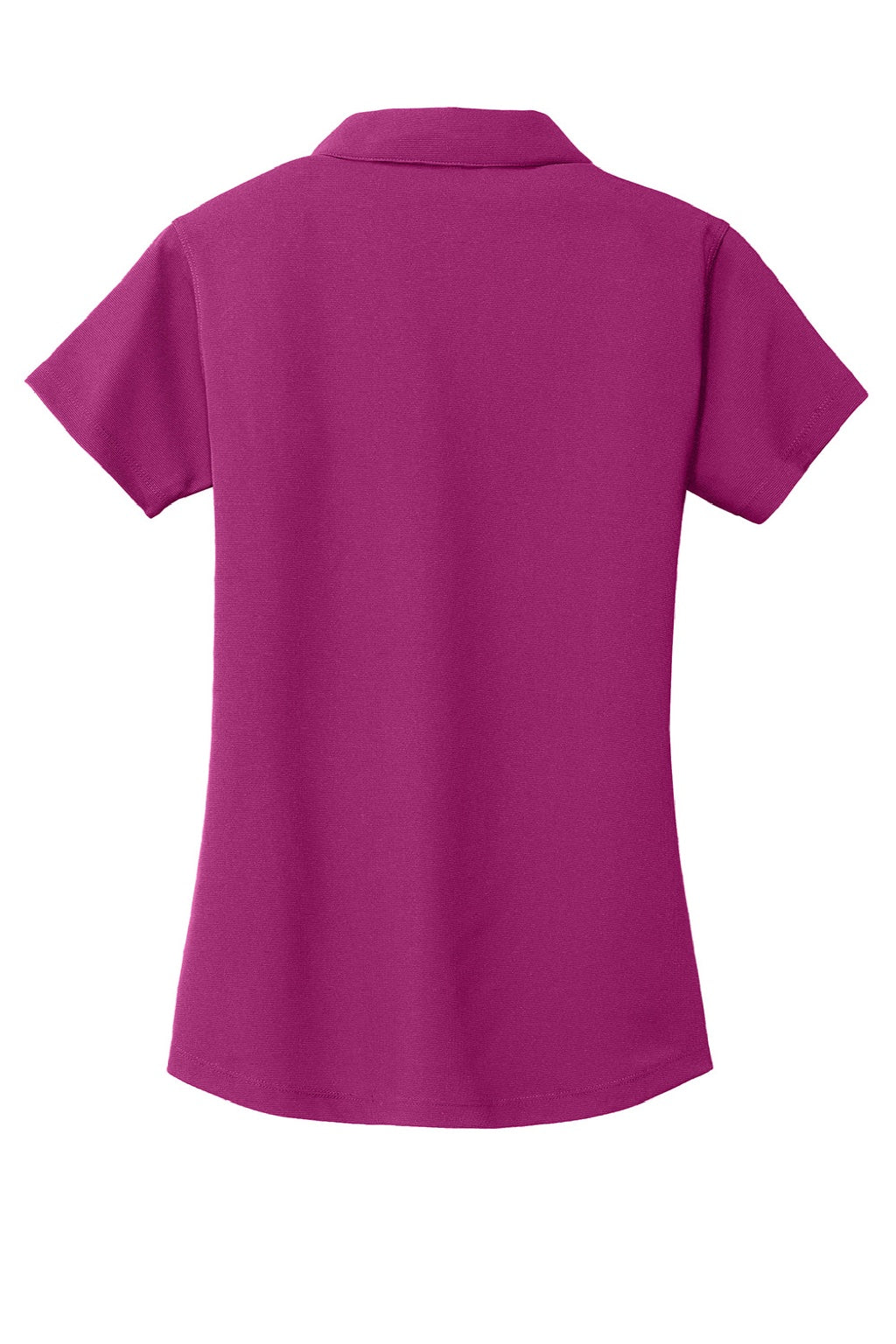 Port Authority L572 Womens Dry Zone Moisture Wicking Short Sleeve Polo Shirt Magenta Purple Flat Back