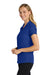 Port Authority L572 Womens Dry Zone Moisture Wicking Short Sleeve Polo Shirt True Royal Blue Model Side