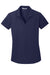 Port Authority L572 Womens Dry Zone Moisture Wicking Short Sleeve Polo Shirt True Navy Blue Flat Front