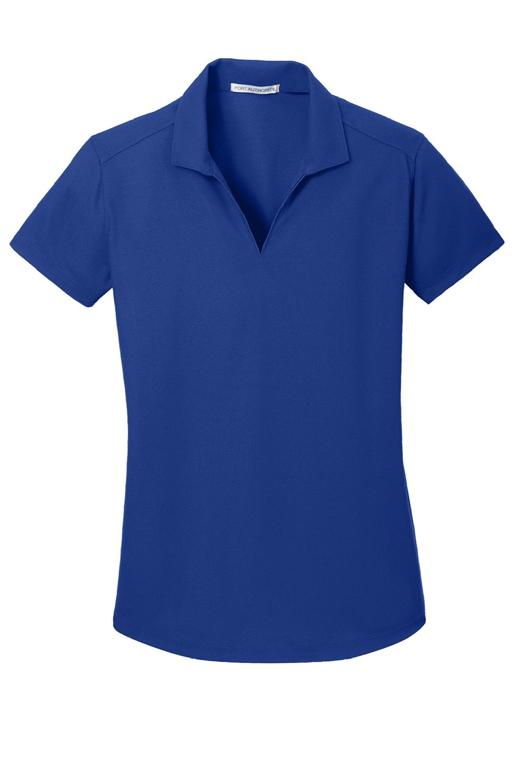 Port Authority L572 Womens Dry Zone Moisture Wicking Short Sleeve Polo Shirt True Royal Blue Flat Front
