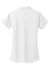 Port Authority L572 Womens Dry Zone Moisture Wicking Short Sleeve Polo Shirt White Flat Back