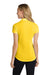 Port Authority L572 Womens Dry Zone Moisture Wicking Short Sleeve Polo Shirt Yellow Model Back