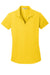 Port Authority L572 Womens Dry Zone Moisture Wicking Short Sleeve Polo Shirt Yellow Flat Front