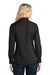 Port Authority L608 Womens Easy Care Wrinkle Resistant Long Sleeve Button Down Shirt Black/Light Sone Model Back