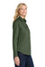 Port Authority L608 Womens Easy Care Wrinkle Resistant Long Sleeve Button Down Shirt Clover Green Model Side