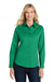 Port Authority L608 Womens Easy Care Wrinkle Resistant Long Sleeve Button Down Shirt Court Green Model Front