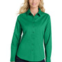 Port Authority Womens Easy Care Wrinkle Resistant Long Sleeve Button Down Shirt - Court Green