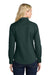 Port Authority L608 Womens Easy Care Wrinkle Resistant Long Sleeve Button Down Shirt Dark Green/Navy Blue Model Back