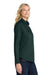 Port Authority L608 Womens Easy Care Wrinkle Resistant Long Sleeve Button Down Shirt Dark Green/Navy Blue Model Side