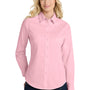 Port Authority Womens Easy Care Wrinkle Resistant Long Sleeve Button Down Shirt - Light Pink