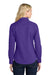 Port Authority L608 Womens Easy Care Wrinkle Resistant Long Sleeve Button Down Shirt Purple/Light Stone Model Back