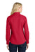 Port Authority L608 Womens Easy Care Wrinkle Resistant Long Sleeve Button Down Shirt Red/Light Stone Model Back