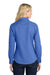Port Authority L608 Womens Easy Care Wrinkle Resistant Long Sleeve Button Down Shirt Ultramarine Blue Model Back