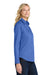 Port Authority L608 Womens Easy Care Wrinkle Resistant Long Sleeve Button Down Shirt Ultramarine Blue Model Side