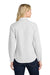 Port Authority L608 Womens Easy Care Wrinkle Resistant Long Sleeve Button Down Shirt White/Light Stone Model Back