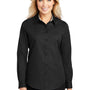 Port Authority Womens Easy Care Wrinkle Resistant Long Sleeve Button Down Shirt - Black