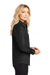 Port Authority L608 Womens Easy Care Wrinkle Resistant Long Sleeve Button Down Shirt Black Side