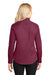 Port Authority L608 Womens Easy Care Wrinkle Resistant Long Sleeve Button Down Shirt Burgundy Back