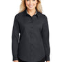 Port Authority Womens Easy Care Wrinkle Resistant Long Sleeve Button Down Shirt - Classic Navy Blue