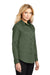 Port Authority L608 Womens Easy Care Wrinkle Resistant Long Sleeve Button Down Shirt Clover Green 3Q