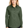 Port Authority Womens Easy Care Wrinkle Resistant Long Sleeve Button Down Shirt - Clover Green
