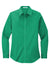 Port Authority L608 Womens Easy Care Wrinkle Resistant Long Sleeve Button Down Shirt Court Green Flat Front