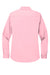 Port Authority L608 Womens Easy Care Wrinkle Resistant Long Sleeve Button Down Shirt Light Pink Flat Back