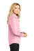 Port Authority L608 Womens Easy Care Wrinkle Resistant Long Sleeve Button Down Shirt Light Pink Side