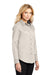 Port Authority L608 Womens Easy Care Wrinkle Resistant Long Sleeve Button Down Shirt Light Stone 3Q