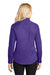 Port Authority L608 Womens Easy Care Wrinkle Resistant Long Sleeve Button Down Shirt Purple Back