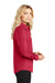 Port Authority L608 Womens Easy Care Wrinkle Resistant Long Sleeve Button Down Shirt Red Side