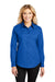 Port Authority L608 Womens Easy Care Wrinkle Resistant Long Sleeve Button Down Shirt Strong Blue Front