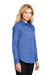 Port Authority L608 Womens Easy Care Wrinkle Resistant Long Sleeve Button Down Shirt Ultramarine Blue 3Q
