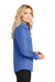 Port Authority L608 Womens Easy Care Wrinkle Resistant Long Sleeve Button Down Shirt Ultramarine Blue Side
