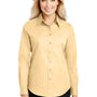 Port Authority Womens Easy Care Wrinkle Resistant Long Sleeve Button Down Shirt - Yellow - Closeout