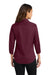 Port Authority L612 Womens Easy Care Wrinkle Resistant 3/4 Sleeve Button Down Shirt Burgundy Model Back