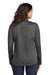 Port Authority L617 Womens Water Resistant Flexshell Full Zip Jacket Steel Grey Model Back
