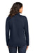 Port Authority L617 Womens Water Resistant Flexshell Full Zip Jacket True Navy Blue Model Back