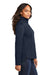 Port Authority L617 Womens Water Resistant Flexshell Full Zip Jacket True Navy Blue Model Side