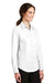 Port Authority L663 Womens SuperPro Wrinkle Resistant Long Sleeve Button Down Shirt White Model 3q