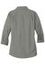 Port Authority L665 Womens SuperPro Wrinkle Resistant 3/4 Sleeve Button Down Shirt Monument Grey Flat Back