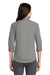 Port Authority L665 Womens SuperPro Wrinkle Resistant 3/4 Sleeve Button Down Shirt Monument Grey Model Back