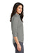 Port Authority L665 Womens SuperPro Wrinkle Resistant 3/4 Sleeve Button Down Shirt Monument Grey Model Side