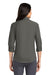 Port Authority L665 Womens SuperPro Wrinkle Resistant 3/4 Sleeve Button Down Shirt Sterling Grey Model Back