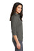 Port Authority L665 Womens SuperPro Wrinkle Resistant 3/4 Sleeve Button Down Shirt Sterling Grey Model Side