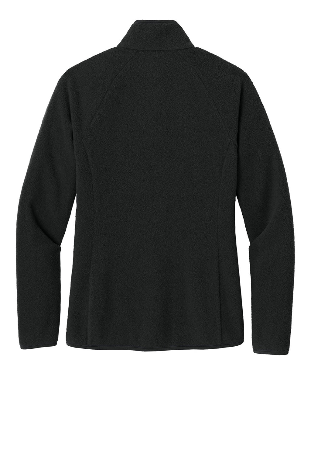 Port Authority L700 Womens C-FREE Raglan Pill Resistant Fleece Full Zip Jacket Deep Black Flat Back