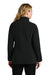 Port Authority L700 Womens C-FREE Raglan Pill Resistant Fleece Full Zip Jacket Deep Black Model Back
