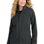 Port Authority Womens C-FREE Raglan Pill Resistant Fleece Full Zip Jacket - Steel Grey
