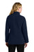 Port Authority L700 Womens C-FREE Raglan Pill Resistant Fleece Full Zip Jacket True Navy Blue Model Back